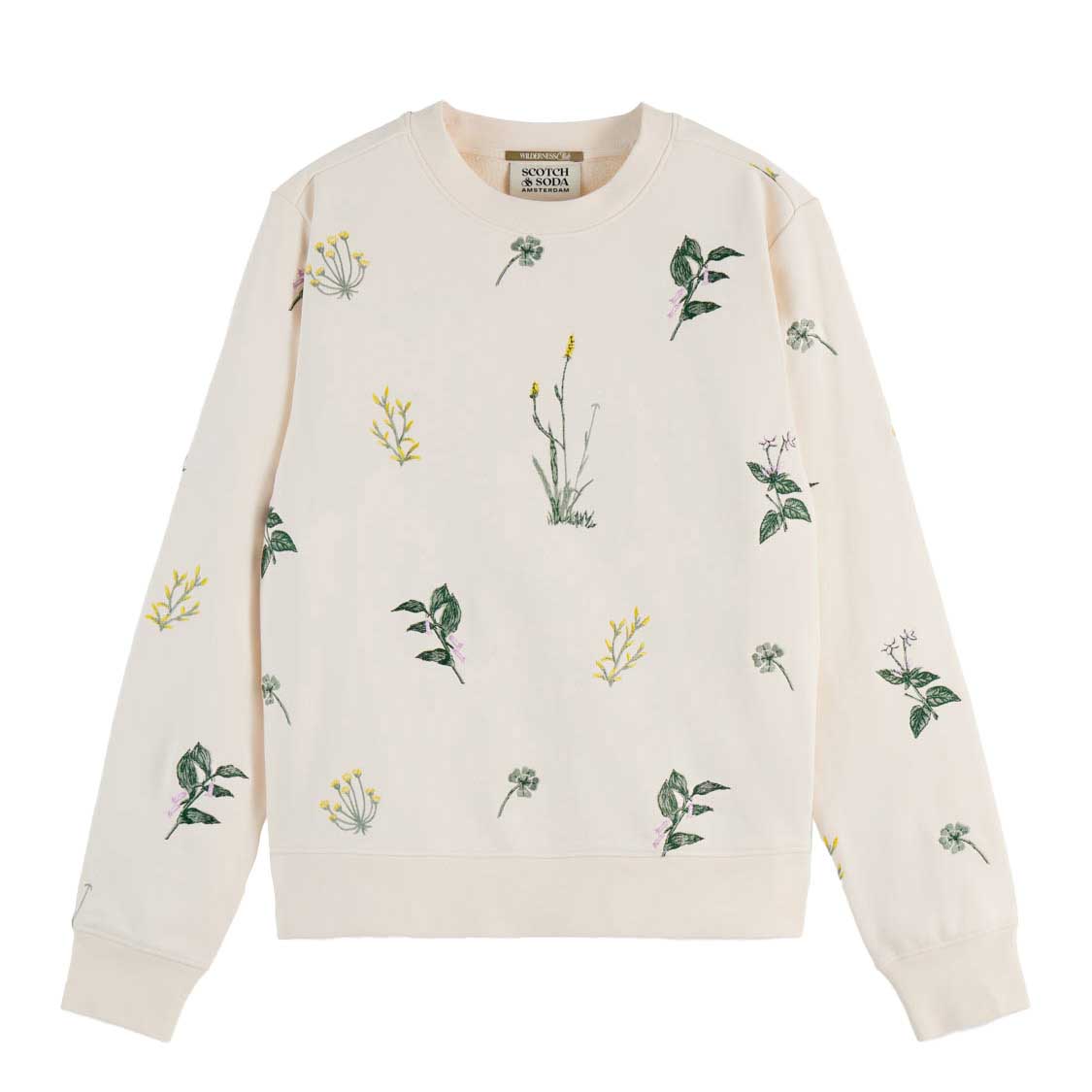 Scotch & Soda All Over Embroidery Regular Sweatshirt